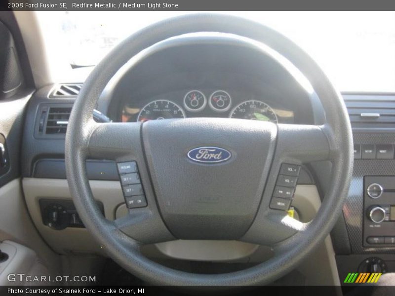 Redfire Metallic / Medium Light Stone 2008 Ford Fusion SE