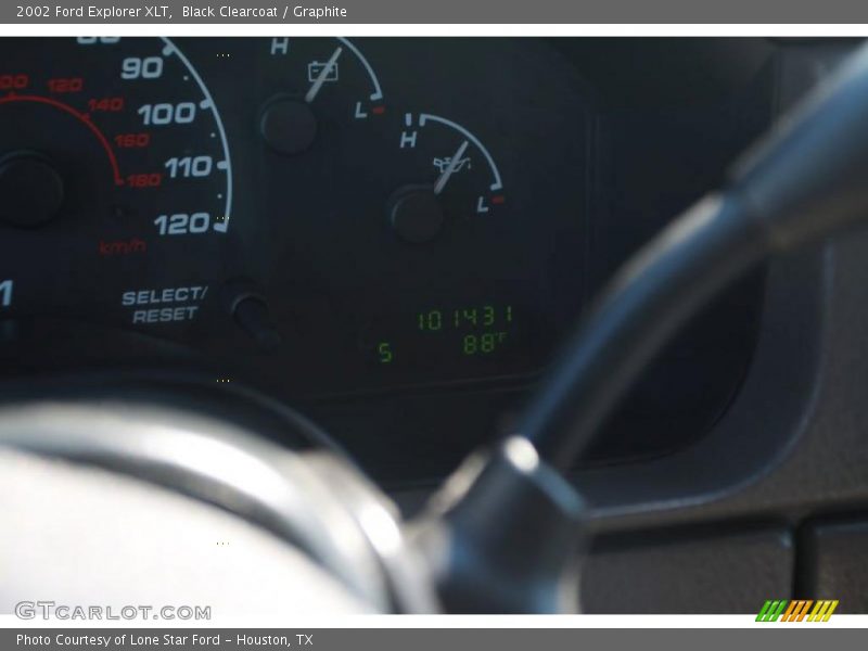 Black Clearcoat / Graphite 2002 Ford Explorer XLT