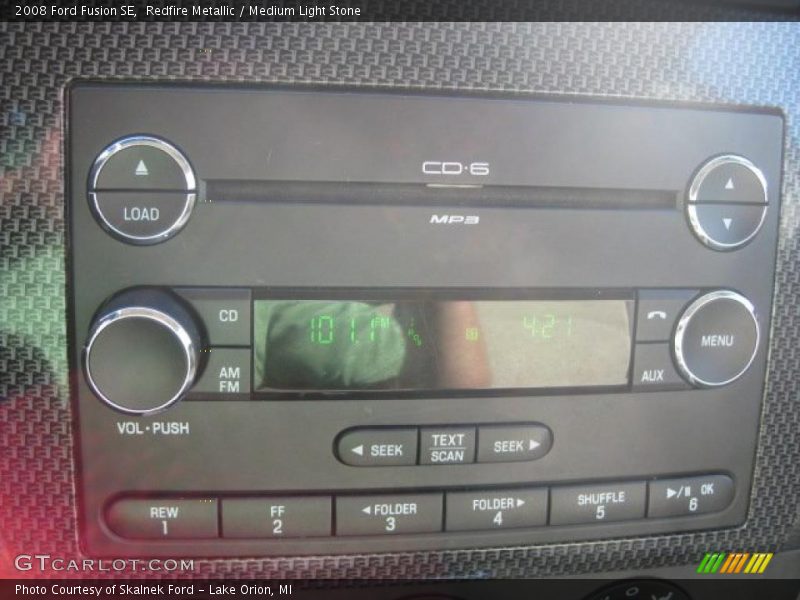 Redfire Metallic / Medium Light Stone 2008 Ford Fusion SE