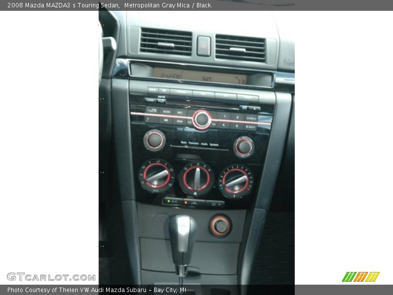 Metropolitan Gray Mica / Black 2008 Mazda MAZDA3 s Touring Sedan