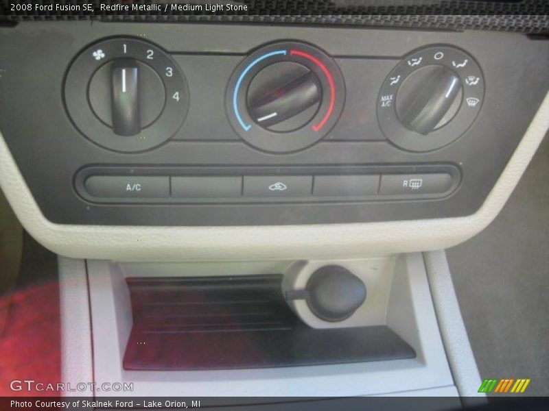 Redfire Metallic / Medium Light Stone 2008 Ford Fusion SE