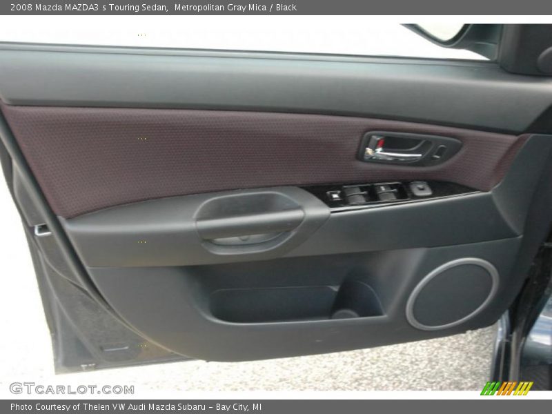 Metropolitan Gray Mica / Black 2008 Mazda MAZDA3 s Touring Sedan
