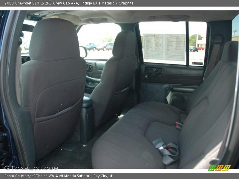 Indigo Blue Metallic / Graphite 2003 Chevrolet S10 LS ZR5 Crew Cab 4x4