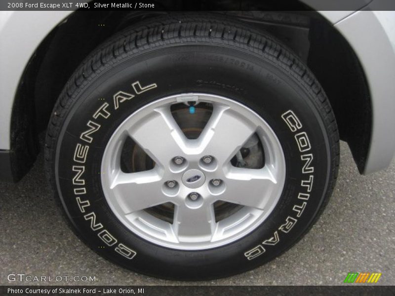 Silver Metallic / Stone 2008 Ford Escape XLT 4WD