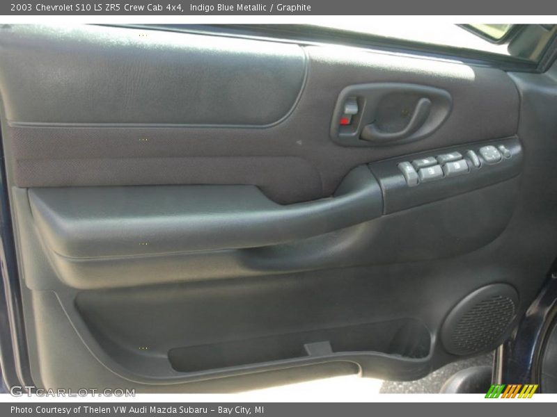 Indigo Blue Metallic / Graphite 2003 Chevrolet S10 LS ZR5 Crew Cab 4x4