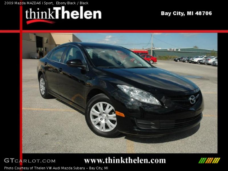 Ebony Black / Black 2009 Mazda MAZDA6 i Sport