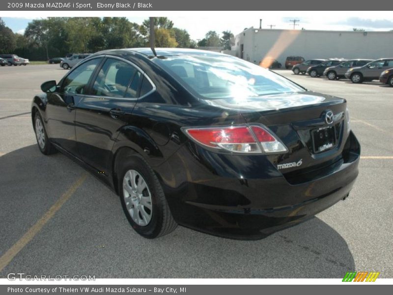 Ebony Black / Black 2009 Mazda MAZDA6 i Sport