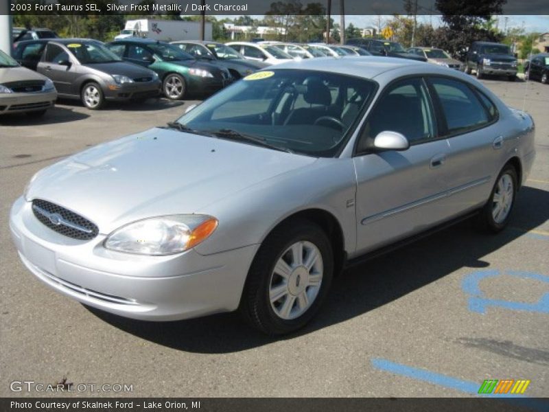 Silver Frost Metallic / Dark Charcoal 2003 Ford Taurus SEL