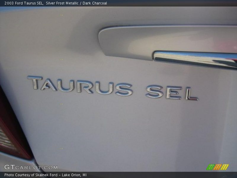 Silver Frost Metallic / Dark Charcoal 2003 Ford Taurus SEL
