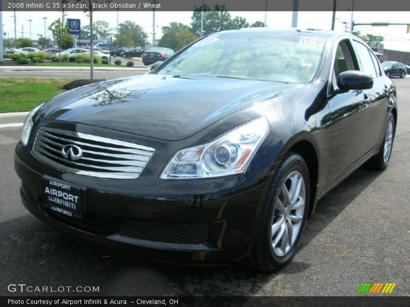 Black Obsidian / Wheat 2008 Infiniti G 35 x Sedan