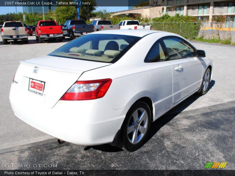 Taffeta White / Ivory 2007 Honda Civic LX Coupe