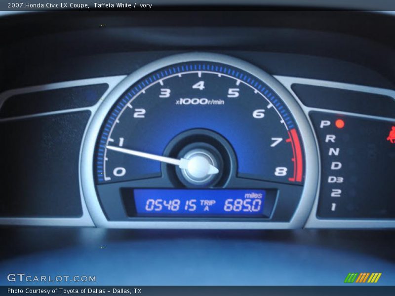 Taffeta White / Ivory 2007 Honda Civic LX Coupe