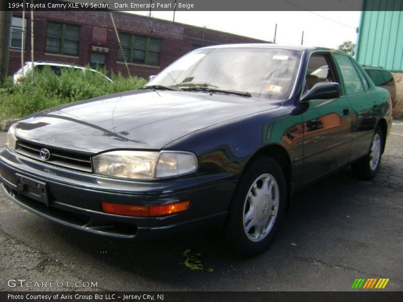 Dark Emerald Pearl / Beige 1994 Toyota Camry XLE V6 Sedan