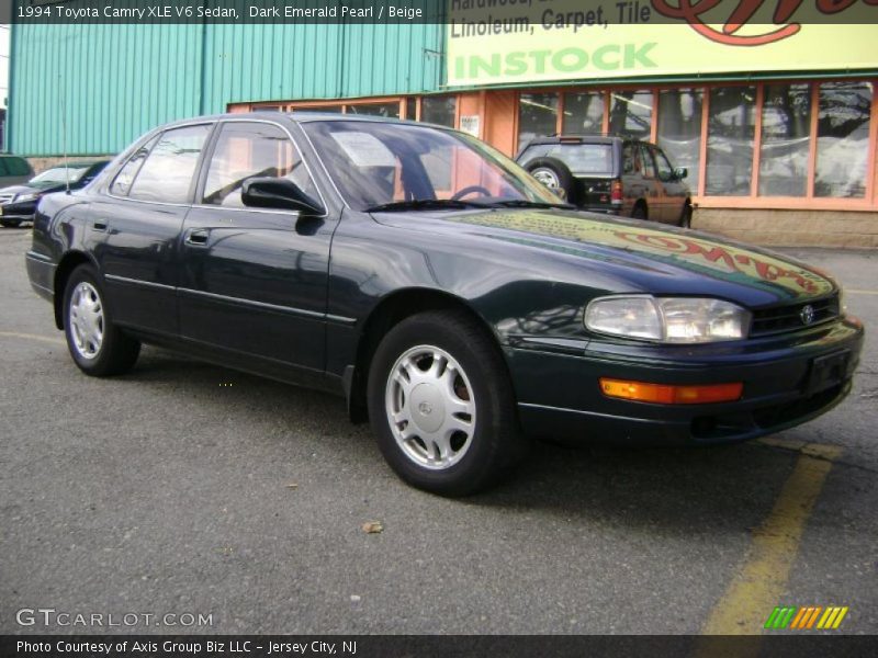 Dark Emerald Pearl / Beige 1994 Toyota Camry XLE V6 Sedan