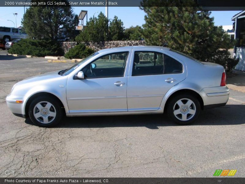 Silver Arrow Metallic / Black 2000 Volkswagen Jetta GLS Sedan