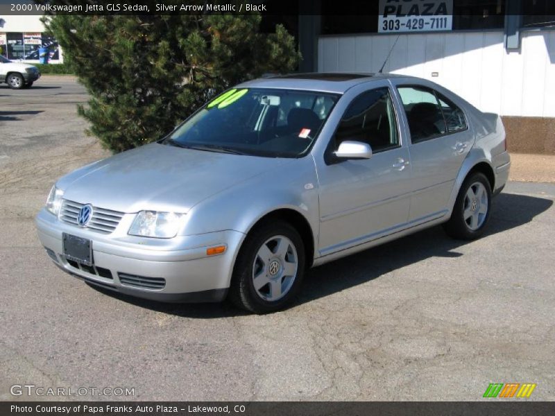 Silver Arrow Metallic / Black 2000 Volkswagen Jetta GLS Sedan