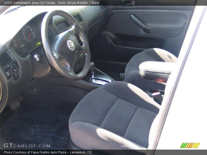 Silver Arrow Metallic / Black 2000 Volkswagen Jetta GLS Sedan