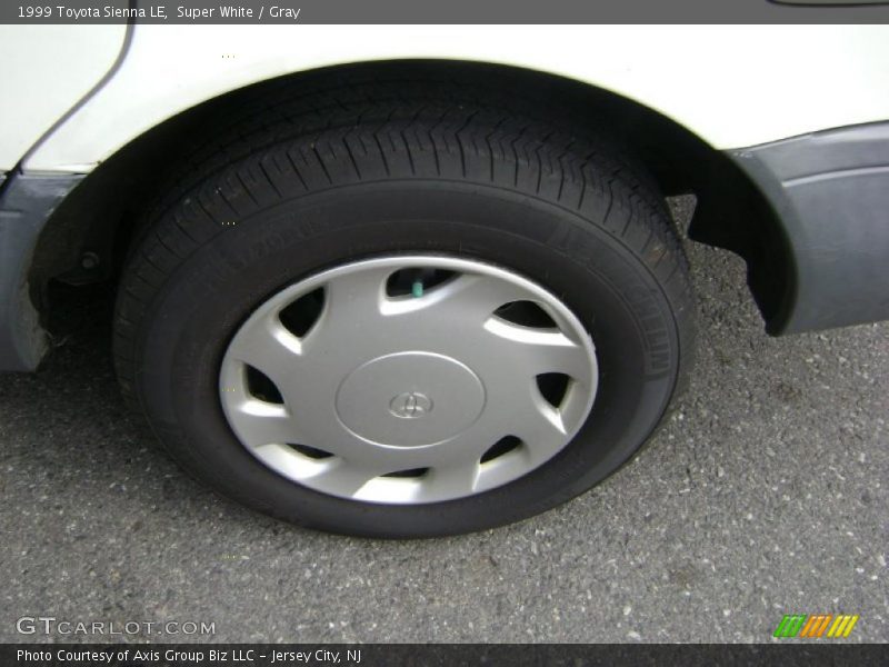Super White / Gray 1999 Toyota Sienna LE