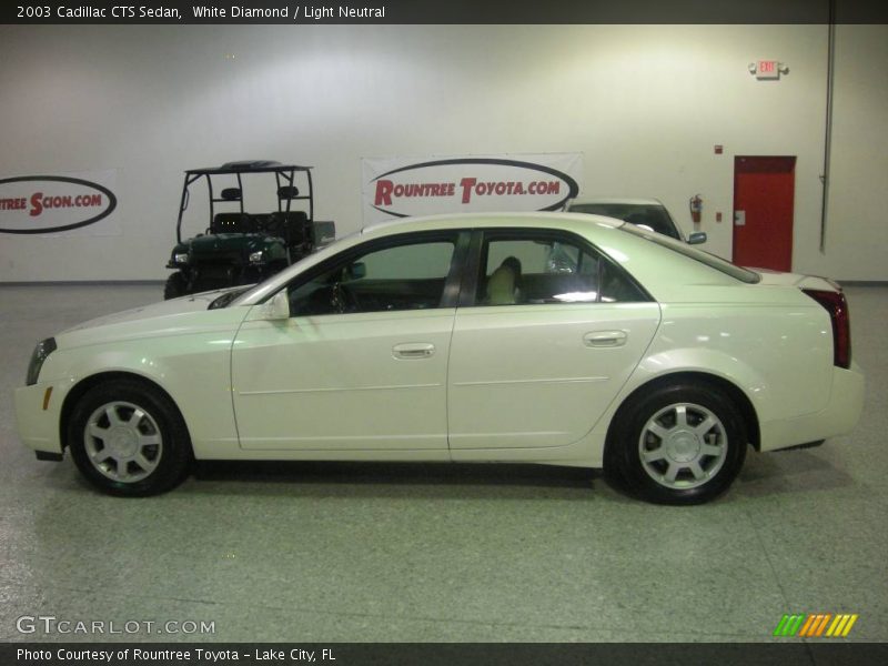 White Diamond / Light Neutral 2003 Cadillac CTS Sedan