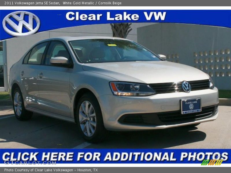 White Gold Metallic / Cornsilk Beige 2011 Volkswagen Jetta SE Sedan