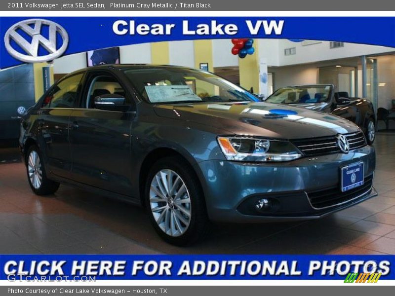 Platinum Gray Metallic / Titan Black 2011 Volkswagen Jetta SEL Sedan
