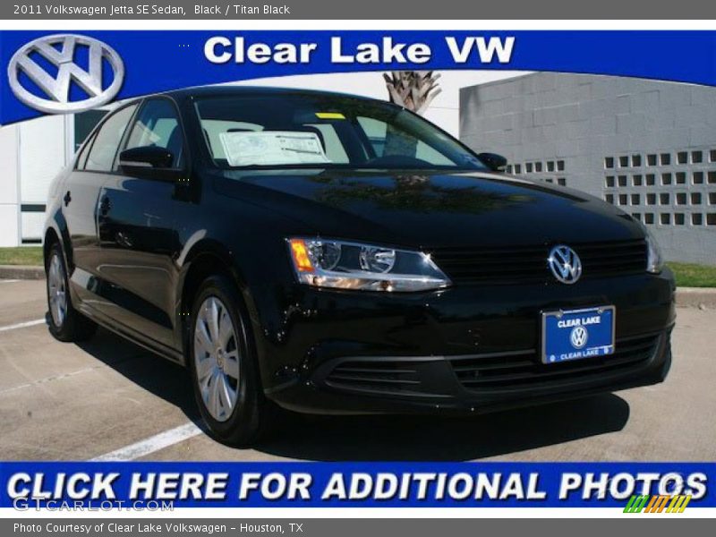Black / Titan Black 2011 Volkswagen Jetta SE Sedan