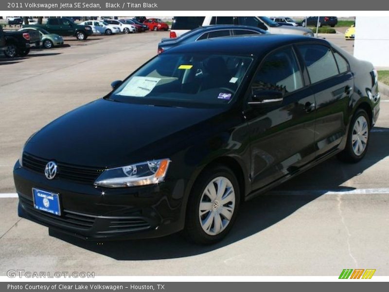 Black / Titan Black 2011 Volkswagen Jetta SE Sedan