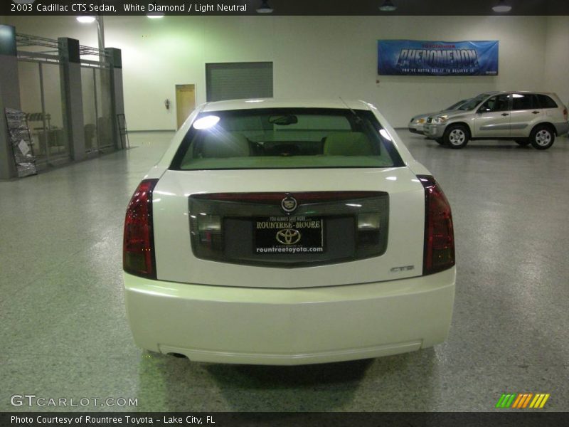 White Diamond / Light Neutral 2003 Cadillac CTS Sedan