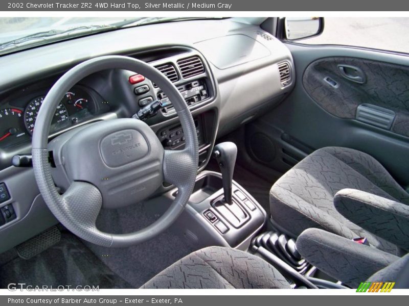Silver Metallic / Medium Gray 2002 Chevrolet Tracker ZR2 4WD Hard Top