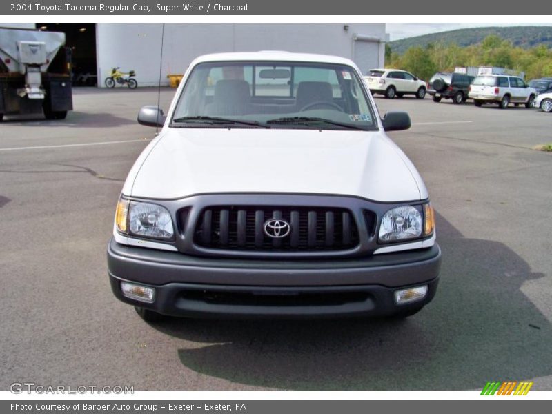 Super White / Charcoal 2004 Toyota Tacoma Regular Cab