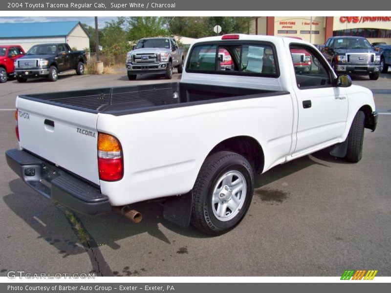 Super White / Charcoal 2004 Toyota Tacoma Regular Cab