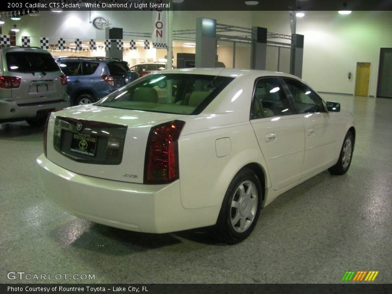White Diamond / Light Neutral 2003 Cadillac CTS Sedan