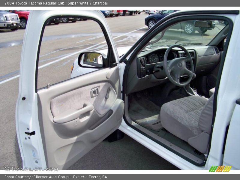 Super White / Charcoal 2004 Toyota Tacoma Regular Cab
