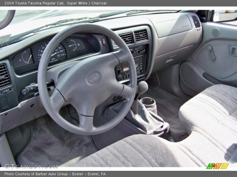 Super White / Charcoal 2004 Toyota Tacoma Regular Cab