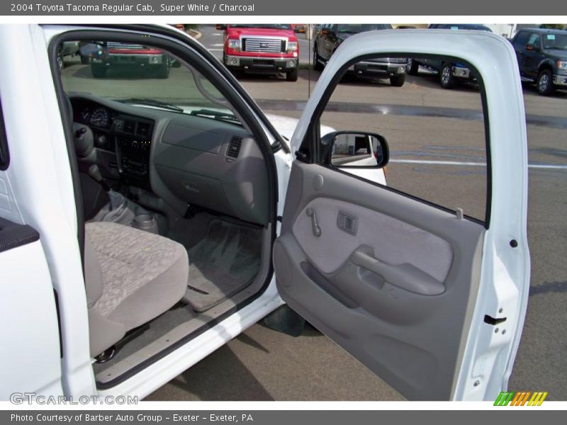 Super White / Charcoal 2004 Toyota Tacoma Regular Cab