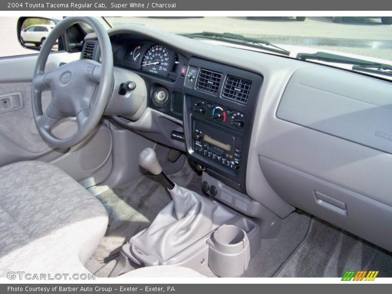 Super White / Charcoal 2004 Toyota Tacoma Regular Cab