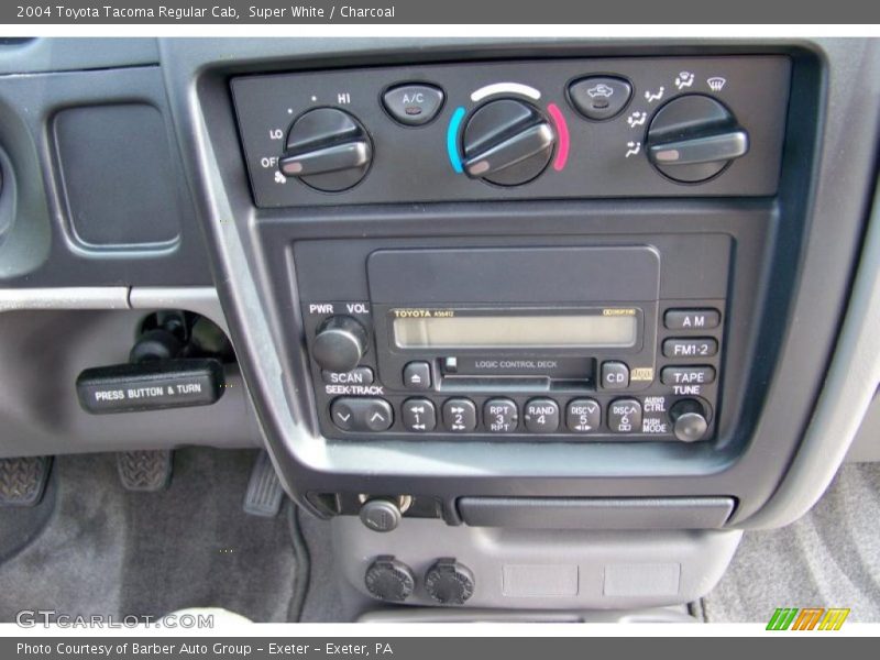 Super White / Charcoal 2004 Toyota Tacoma Regular Cab