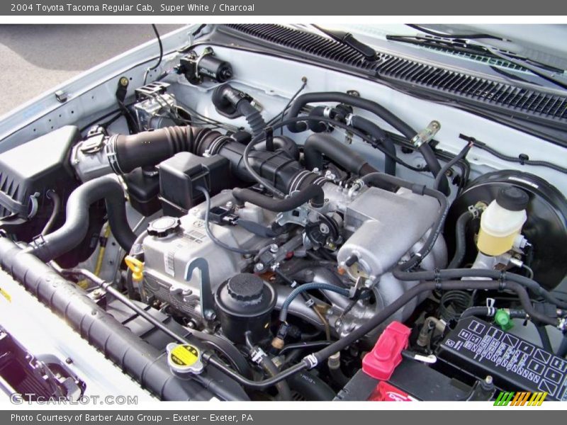Super White / Charcoal 2004 Toyota Tacoma Regular Cab