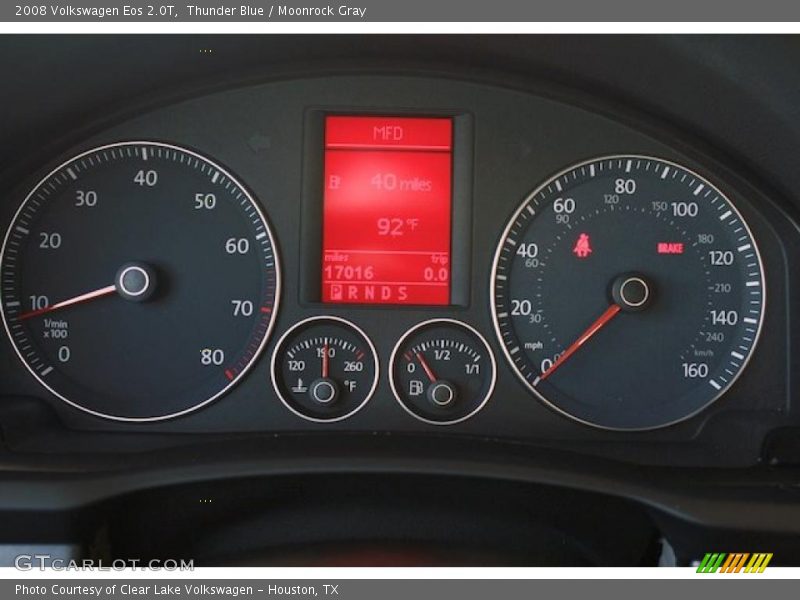 Thunder Blue / Moonrock Gray 2008 Volkswagen Eos 2.0T