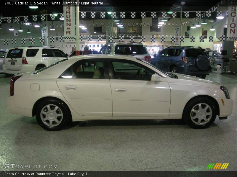 White Diamond / Light Neutral 2003 Cadillac CTS Sedan