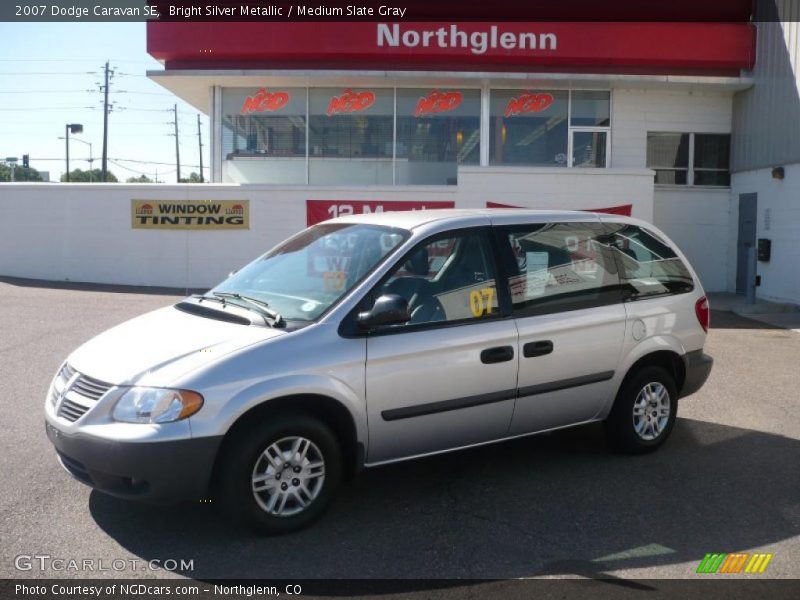 Bright Silver Metallic / Medium Slate Gray 2007 Dodge Caravan SE