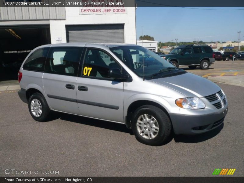 Bright Silver Metallic / Medium Slate Gray 2007 Dodge Caravan SE