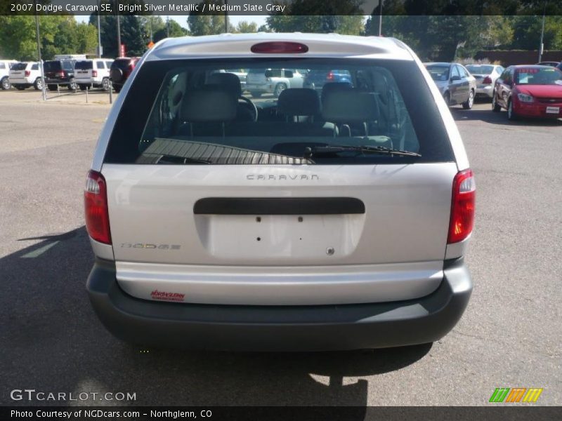 Bright Silver Metallic / Medium Slate Gray 2007 Dodge Caravan SE