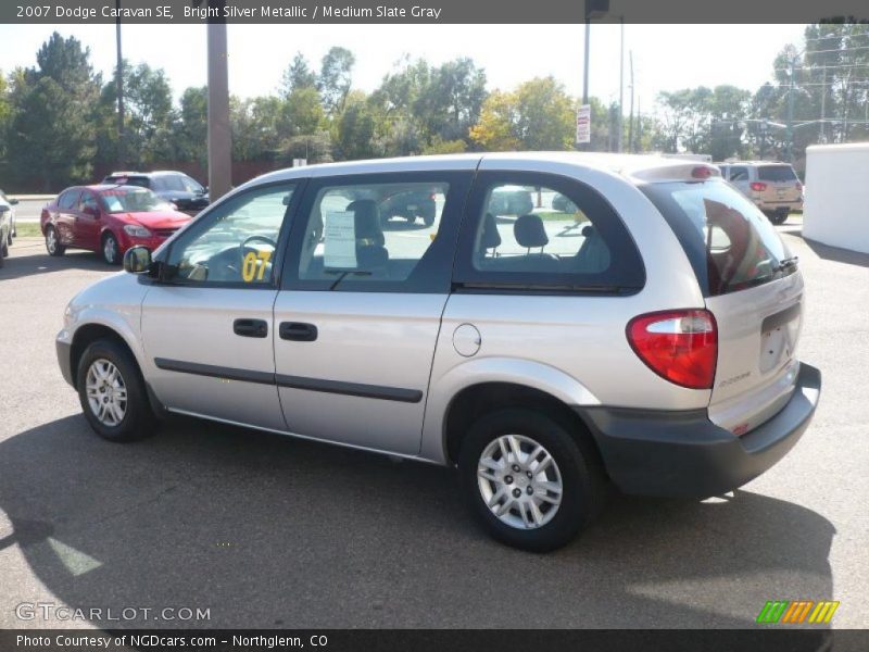 Bright Silver Metallic / Medium Slate Gray 2007 Dodge Caravan SE