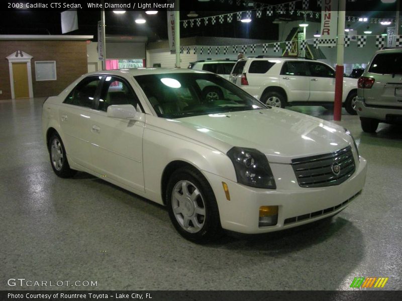 White Diamond / Light Neutral 2003 Cadillac CTS Sedan