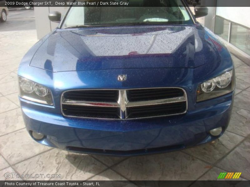 Deep Water Blue Pearl / Dark Slate Gray 2009 Dodge Charger SXT