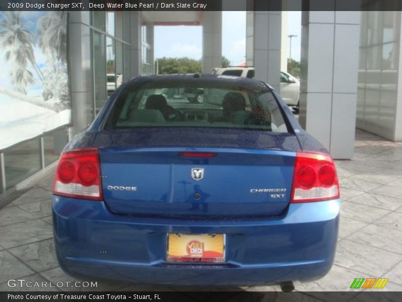 Deep Water Blue Pearl / Dark Slate Gray 2009 Dodge Charger SXT
