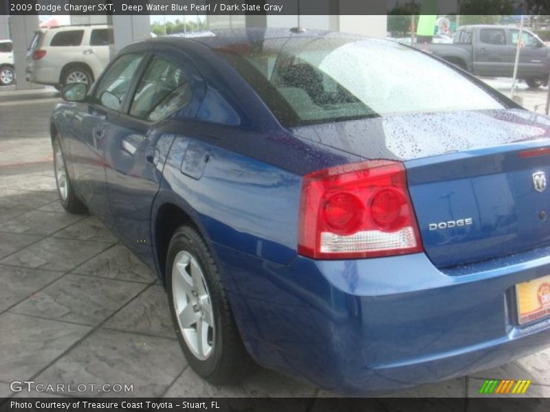 Deep Water Blue Pearl / Dark Slate Gray 2009 Dodge Charger SXT