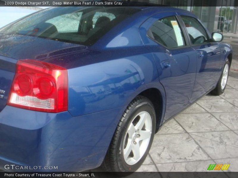 Deep Water Blue Pearl / Dark Slate Gray 2009 Dodge Charger SXT