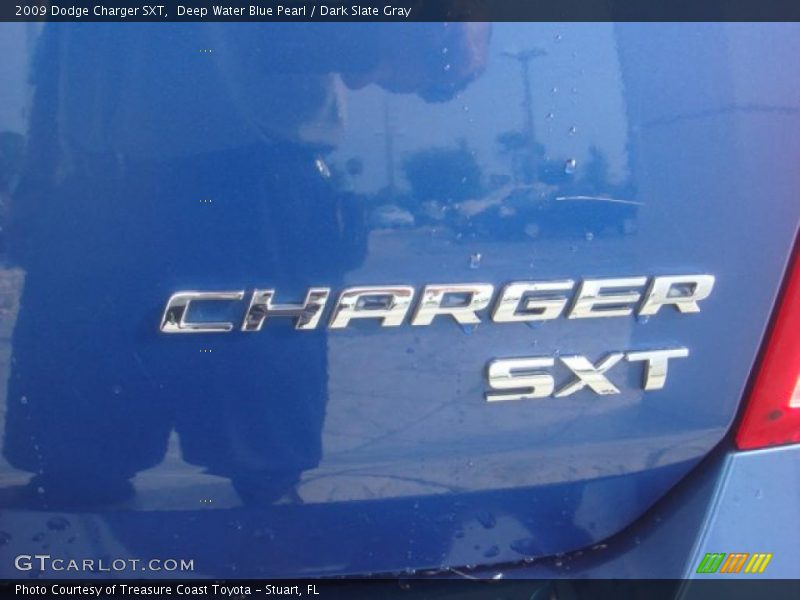 Deep Water Blue Pearl / Dark Slate Gray 2009 Dodge Charger SXT
